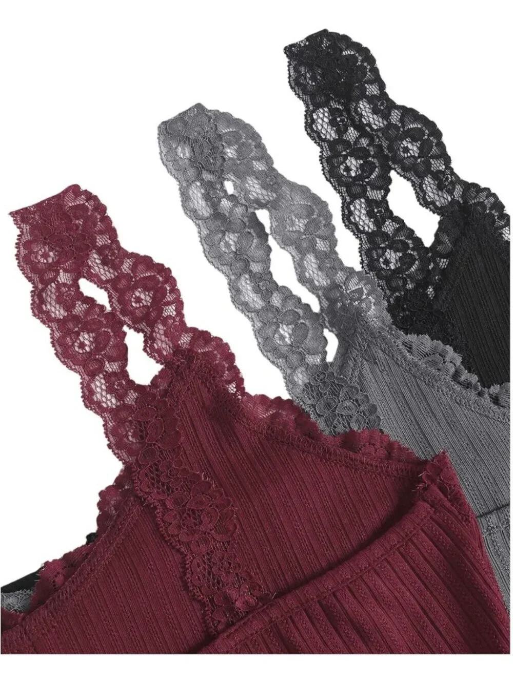 Lace Sleepwear Lounge Set - 6 Piece Women's Pajama Shorts Set for Comfort